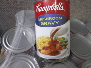 lot 174 image: 12- 10.5 oz Campbells Mushroom Grav...