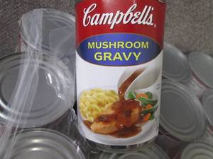 lot 175 image: 12- 10.5 oz Campbells Mushroom Grav...