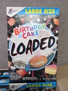 lot 178 image: 6- 13 oz Loaded Birthday Cake Cerea...