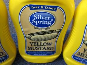 lot 190 image: 3- 20 oz Silver Spring Yellow Musta...