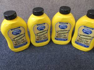 lot 191 image: 3- 20 oz Silver Spring Yellow Musta...