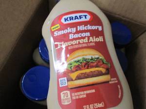 lot 196 image: 8- 12 oz Kraft Smoky Hickory Bacon ...