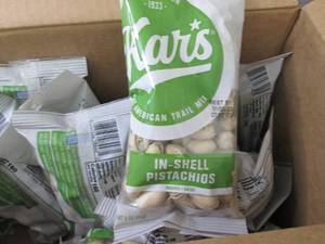 lot 203 image: 12- 3 oz Kars In Shell Pistachios...
