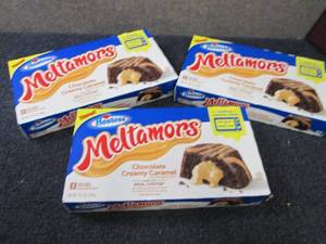 lot 215 image: 3- 8ct Hostess Meltamors...