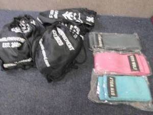 lot 263 image: 3- 3 pc GymWolf Resistance Bands wi...