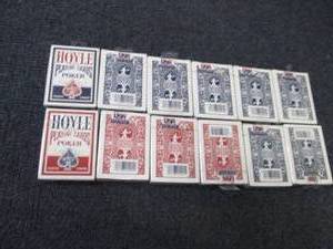 lot 328 image: 12 Sealed Hoyle Poker Playing Cards...