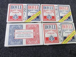 lot 331 image: 8 Sealed Hoyle Poker Playing Cards ...