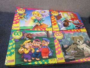 lot 348 image: 4- 63 pc Hoyle Puzzles...