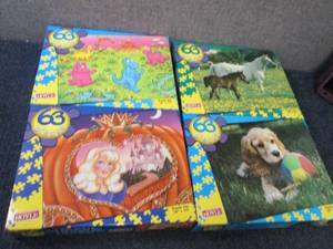 lot 349 image: 4- 63 pc Hoyle Puzzles...