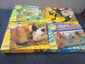lot 350 image: 4- 63 pc Hoyle Puzzles...