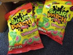 lot 192 image: 12- 8 oz Sour Patch Kids Watermelon...