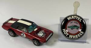 lot 19 image: 1969 REDLINE Hot Wheels TNT-Bird Transparent Red With Button Super Nice Condition