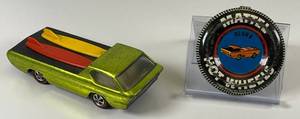 lot 25 image: 1967 REDLINE Hot Wheels Deora Transparent Purple With Button & Surf Boards Super Nice Condition (Tab Missing On Button)