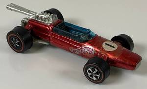 lot 60 image: 1969 REDLINE Hot Wheels Brabham Repco-F1 Transparent Red Really Nice Condition