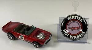 lot 64 image: 1969 REDLINE Hot Wheels Light My Firebird Transparent Red With Button Really Nice Condition