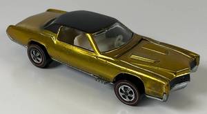 lot 76 image: 1968 REDLINE Hot Wheels Custom Eldorado Transparent Gold Really Nice Condition