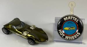 lot 86 image: 1968 REDLINE Hot Wheels Twinmill Transparent Lime GreenWith Button Super Nice Condition