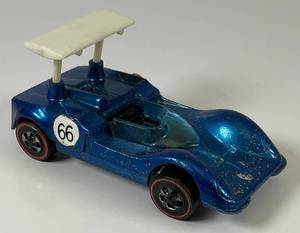 lot 96 image: 1968 REDLINE Hot Wheels Chaparral 2G Transparent Blue Nice Condition