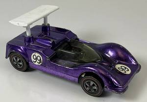 lot 97 image: 1968 REDLINE Hot Wheels Chaparral 2G Transparent Purple Really Nice Condition