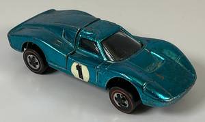 lot 104 image: 1968 REDLINE Hot Wheels Ford MK IV Transparent Baby Blue Nice Condition