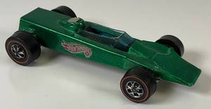 lot 107 image: 1969 REDLINE Hot Wheels Lotus Turbine Transparent Green With Button Really Nice Condition