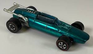 lot 108 image: 1969 REDLINE Hot Wheels Indy Eagle Transparent Aqua Nice Condition