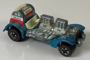 lot 109 image: 1970 REDLINE Hot Wheels Special Delivery US Mail Transparent Blue Really Nice Condition