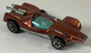 lot 134 image: 1969 REDLINE Hot Wheels Mantis Transparent Copper Really Nice Condition (Broke Windshield)