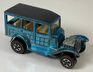 lot 138 image: 1968 REDLINE Hot Wheels Classic 31 Ford Woody Transparent Blue Nice Condition