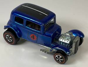 lot 144 image: 1968 REDLINE Hot Wheels Classic 32 Ford Vicky Transparent Blue With Racing Stripe Top Really Nice Condition