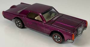 1968 REDLINE Hot Wheels "Custom Continental Mark III" Transparent Purple Really Nice Condition