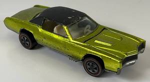 lot 166 image: 1969 REDLINE Hot Wheels Custom Eldorado Transparent Apple Green Nice Condition