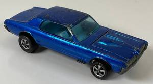 lot 170 image: 1967 REDLINE Hot Wheels Custom Cougar Transparent Blue Really Nice Condition