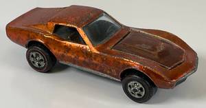 lot 176 image: 1967 REDLINE Hot Wheels Custom Corvette Transparent Orange Nice Condition