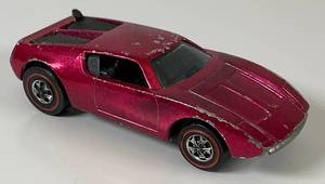 lot 177 image: 1970 REDLINE Hot Wheels AMX2 Transparent Pink Fair Condition