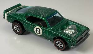 lot 179 image: 1969 REDLINE Hot Wheels King Cuda Transparent Green Fair Condition