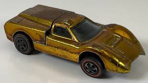 lot 185 image: 1967 REDLINE Hot Wheels Ford J Car Transparent Gold Fair Condition