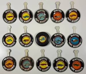lot 188 image: Large Group Of Redline Hot Wheels Buttons