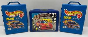 lot 196 image: Misc. Vintage 1990s Hot Wheels 48 Car Carrying Case