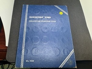 lot 68 image: Complete Set of 48 Silver Roosevelt Dimes - 1946- 1964 in Whitman Book.