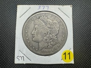 lot 11 image: 1885-S Morgan Silver Dollar