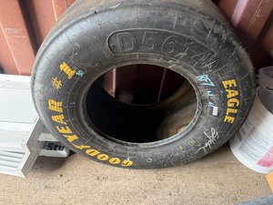 lot 58 image: Sterling Martin Autographed Goodyear Eagle D5614 Tire