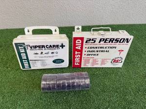 lot 40 image: First Aid Kits & Electric Tape