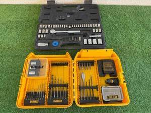 lot 46 image: Socket Set & DeWalt Drill Bit Set