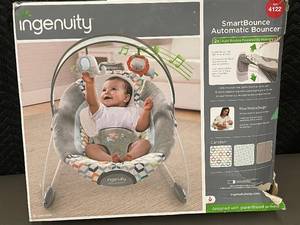lot 8 image: Ingenuity SmartBounce Automatic Baby Bouncer with Hybridrive Technology