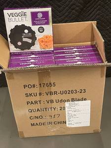 lot 104 image: Set of 20 Veggie Bullet Udon Blade Attachments