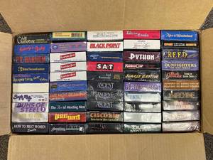 lot 18R image: Large Mixed Lots of 40 Sealed VHS Tapes Collection Brand New