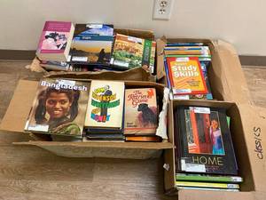 lot 20R image: Diverse Collection of Geography and Study Books for Education