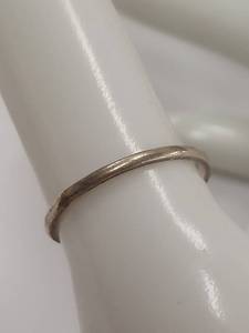 lot 66P image: Elegant Sterling Silver Minimalist Ring Band