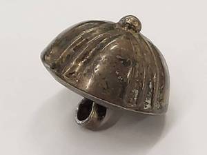 lot 91P image: Vintage Sterling Silver Button with Dome Shape